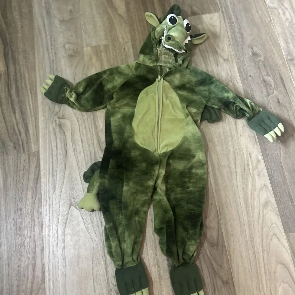Boys Green Dragon Costume‎ Size 12/24 Months By Children's Place